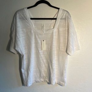 Anthropologie square neck tee